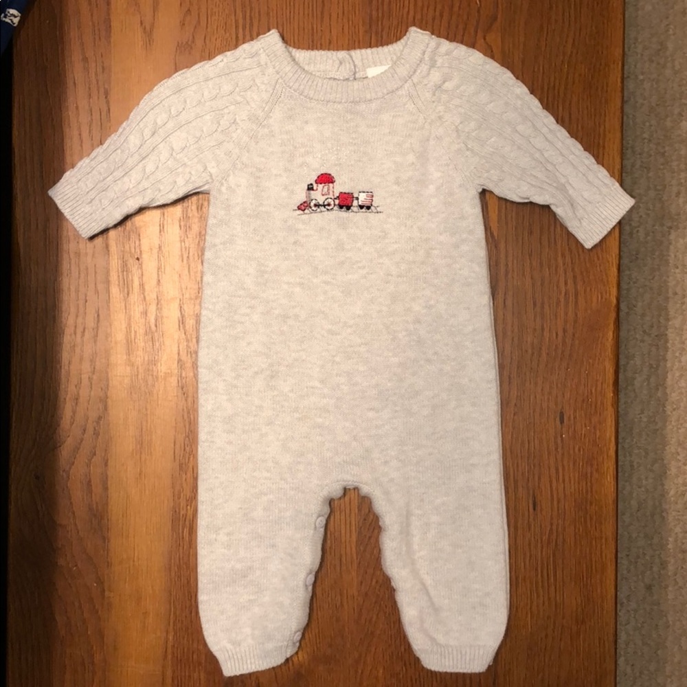 Little Me Knit Infant Coverall